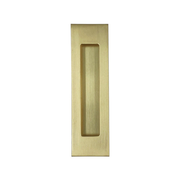 16045 Rectangular Flush Pull (160X45mm) Brushed Gold