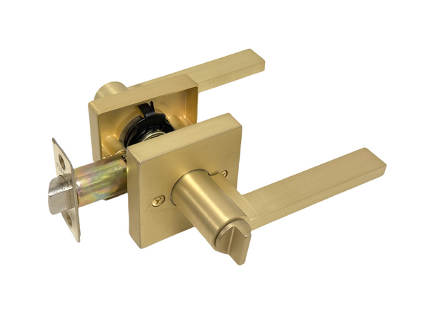 Door Handles 1808 Square (Brushed Gold/Brass)