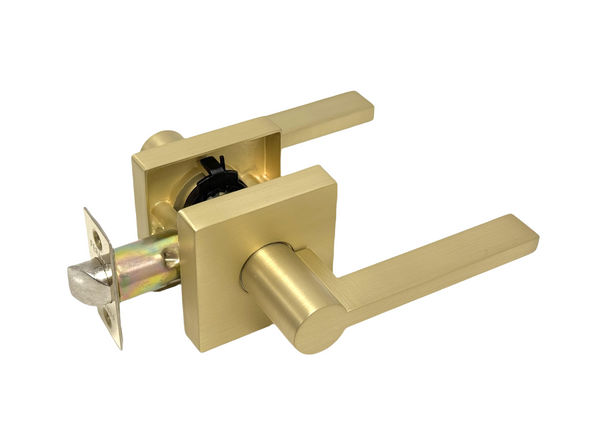 Door Handles 1808 Square (Brushed Gold/Brass)