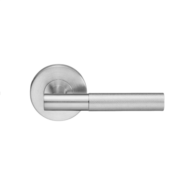 Door Handles 601 Knurled satin stainless steel