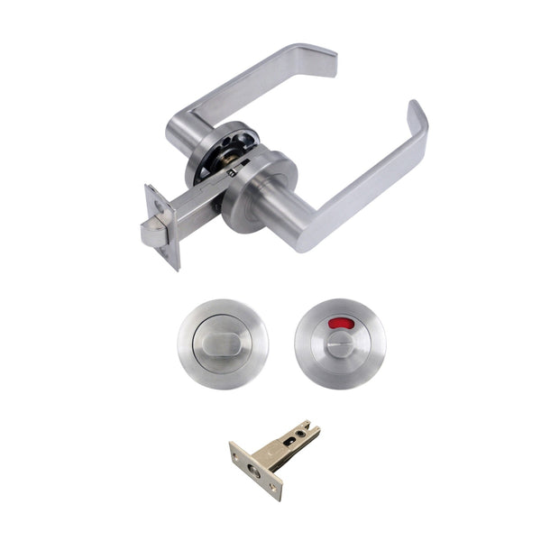 Door Handles 606 satin stainless steel (53mm)