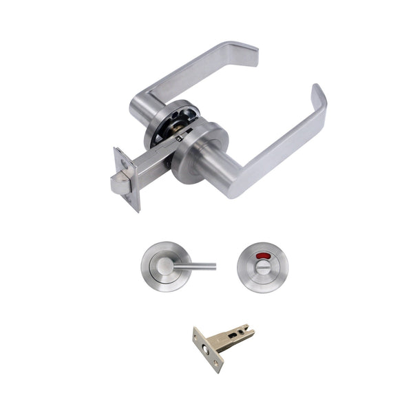 Door Handles 606 satin stainless steel (53mm)