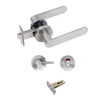Door Handles 608 satin stainless steel (53mm)