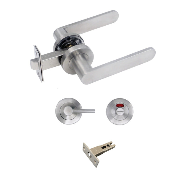 Door Handles 608 satin stainless steel (53mm)