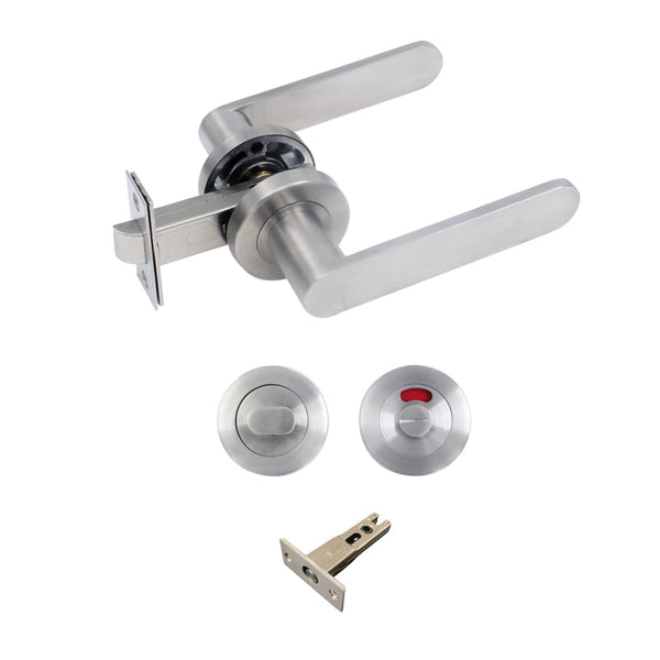 Door Handles 608 satin stainless steel (53mm)