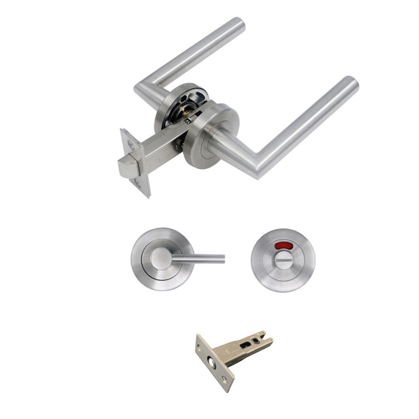 Door Handles 611 satin stainless steel (53mm)