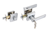Door Handles Square 6502 (Brushed Chrome)