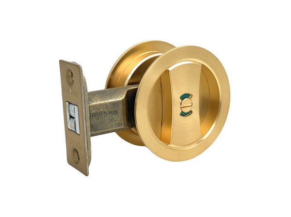 Cavity Sliding Door Lock - Privacy with indicator (Round)