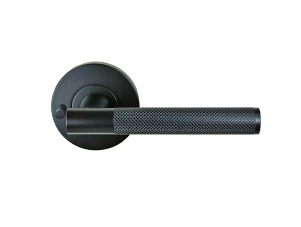 Door Handles Knurled (Aluminium alloy) Black