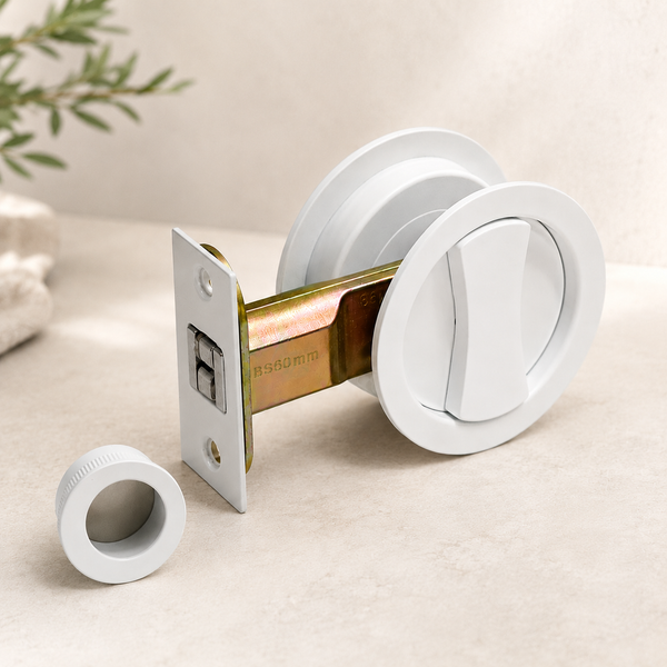 Cavity Sliding Door Lock- Round (Double thumb turn)