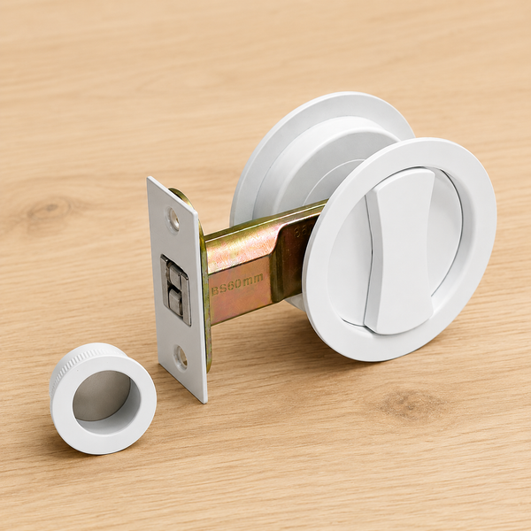 Cavity Sliding Door Lock- Round (Double thumb turn)