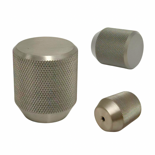 Door Handles Knurled (Aluminium alloy) Brushed Nickel