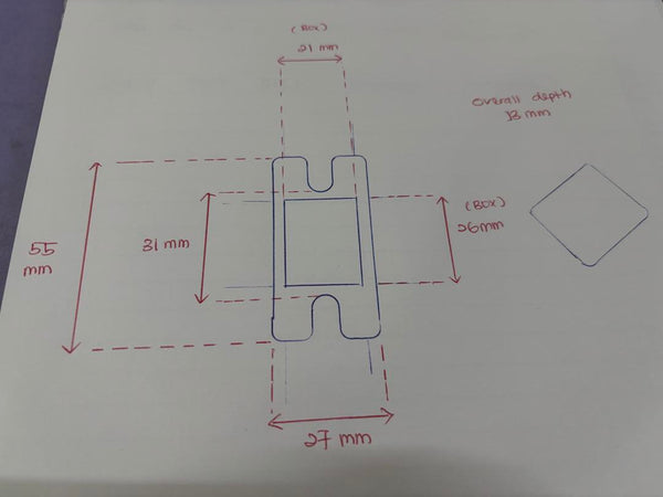 Plastic Dust Box (white)