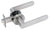 Door Handles 608 satin stainless steel (53mm)