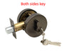 Door Handles Round 6502 (Gunmetal)