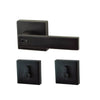Door Handles Square 6502 (Matt Black)