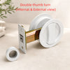 Cavity Sliding Door Lock- Round (Double thumb turn)