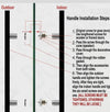 Entrance pull handles KNURLED or LINEAR/STRIPE/REEDED- 600mm