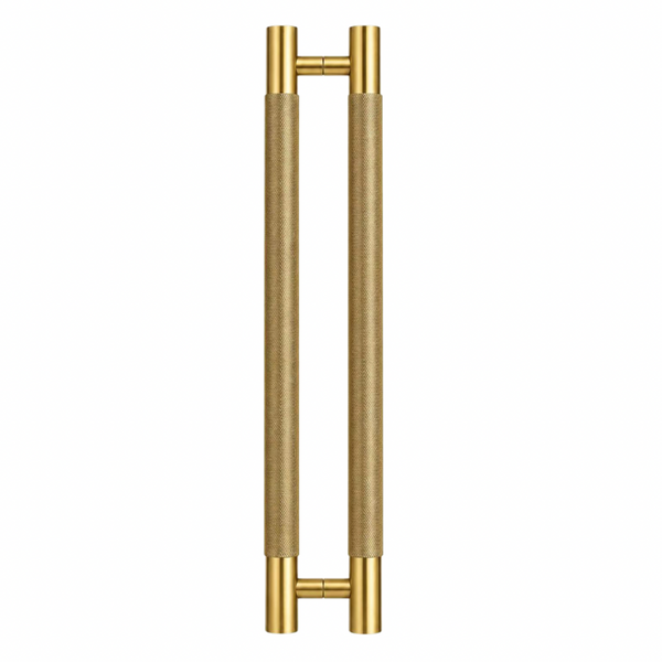 Entrance pull handles KNURLED GOLD or LINEAR/STRIPE/REEDED BLACK- 600mm