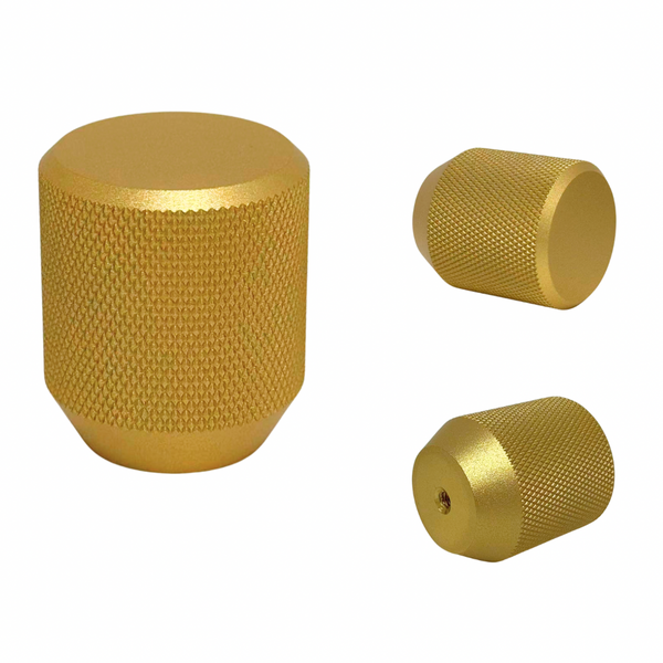 Door Handles Knurled (Aluminium alloy) Satin Brass